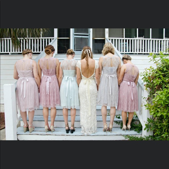 BHLDN hitherto lace Cecilia special occasion bridesmaid lace dress size 2 - Picture 3 of 11